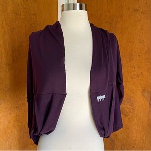 4th Tree Shawl Scarf Handmade Purple